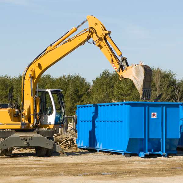 what size residential dumpster rentals are available in Tatum SC